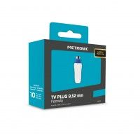 FICHA TV 9.52MM F BLINDADA BRANCA FICHA TV 9.52MM F BLINDADA BRANCA