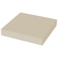 Prateleira Fixação Invisível 23.5X23.5X3.8cm Creme Prateleira Fixação Invisível 23.5X23.5X3.8cm Creme