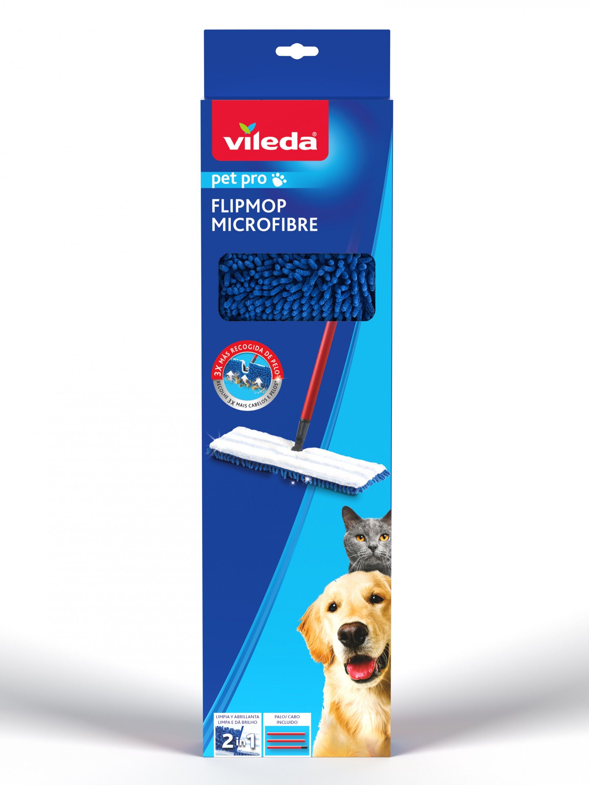 MOPA FLIP PET PRO MICROFIBRAS VILEDA