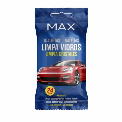 Toalhitas Limpa Vidros 24un Toalhitas Limpa Vidros 24un