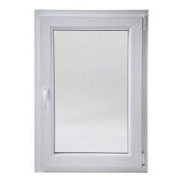 Janela Pvc Branca Vidro 100x70cm Direita Janela Pvc Branca Vidro 100x70cm Direita