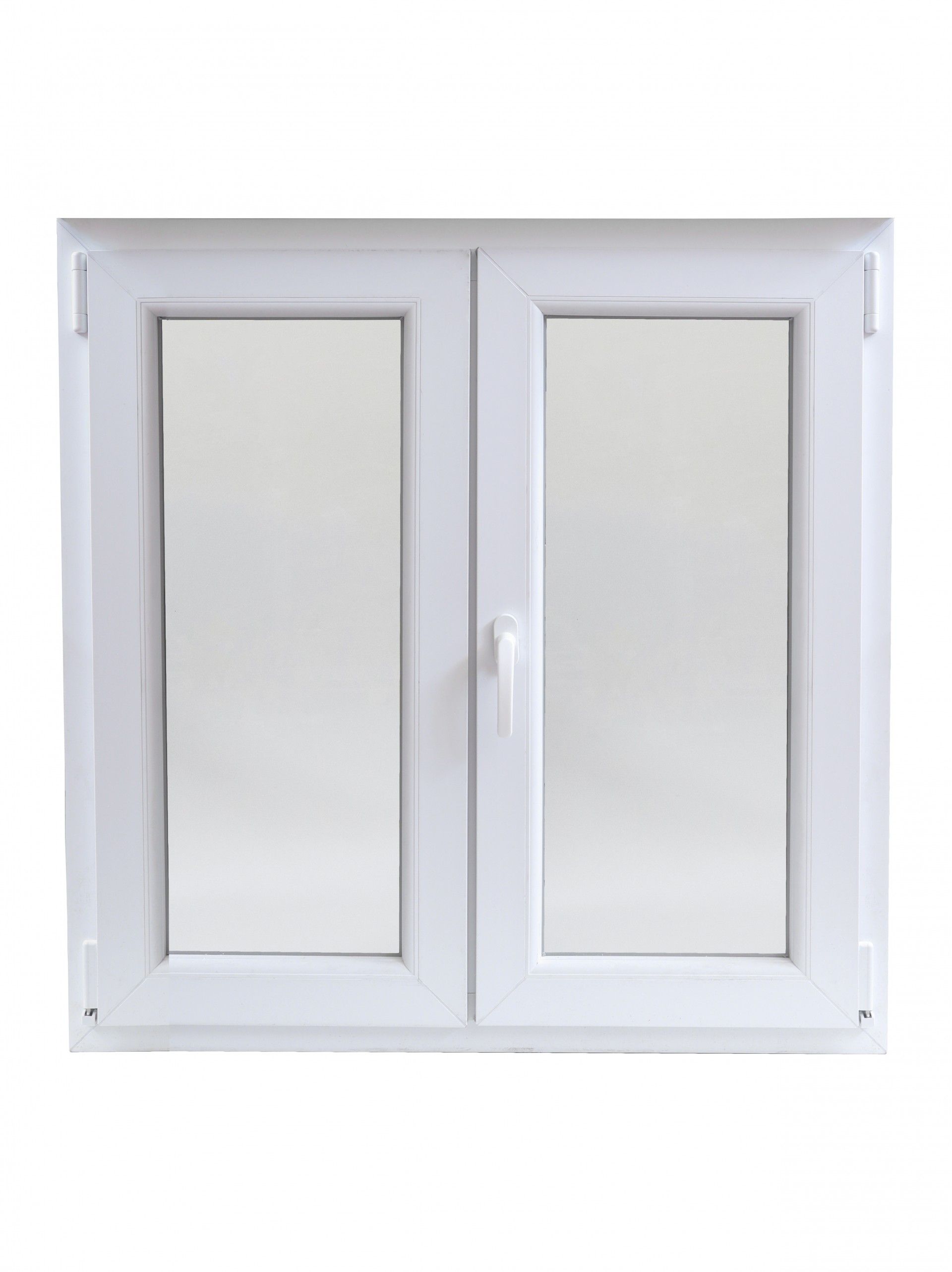 Janela Pvc Branca Vdro 100x90 2 Folhas