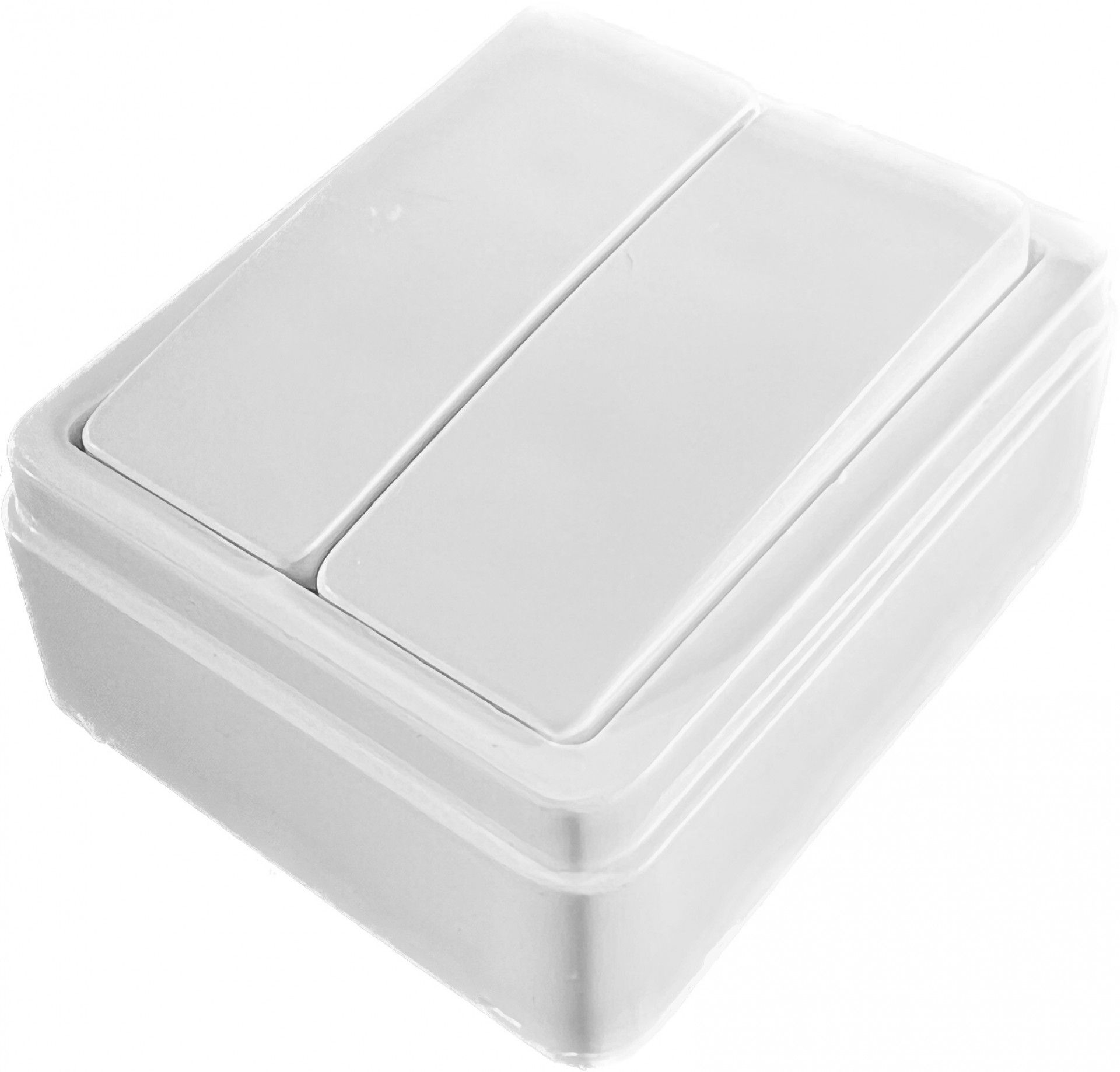 Comutador Lustre Saliente Quadrado