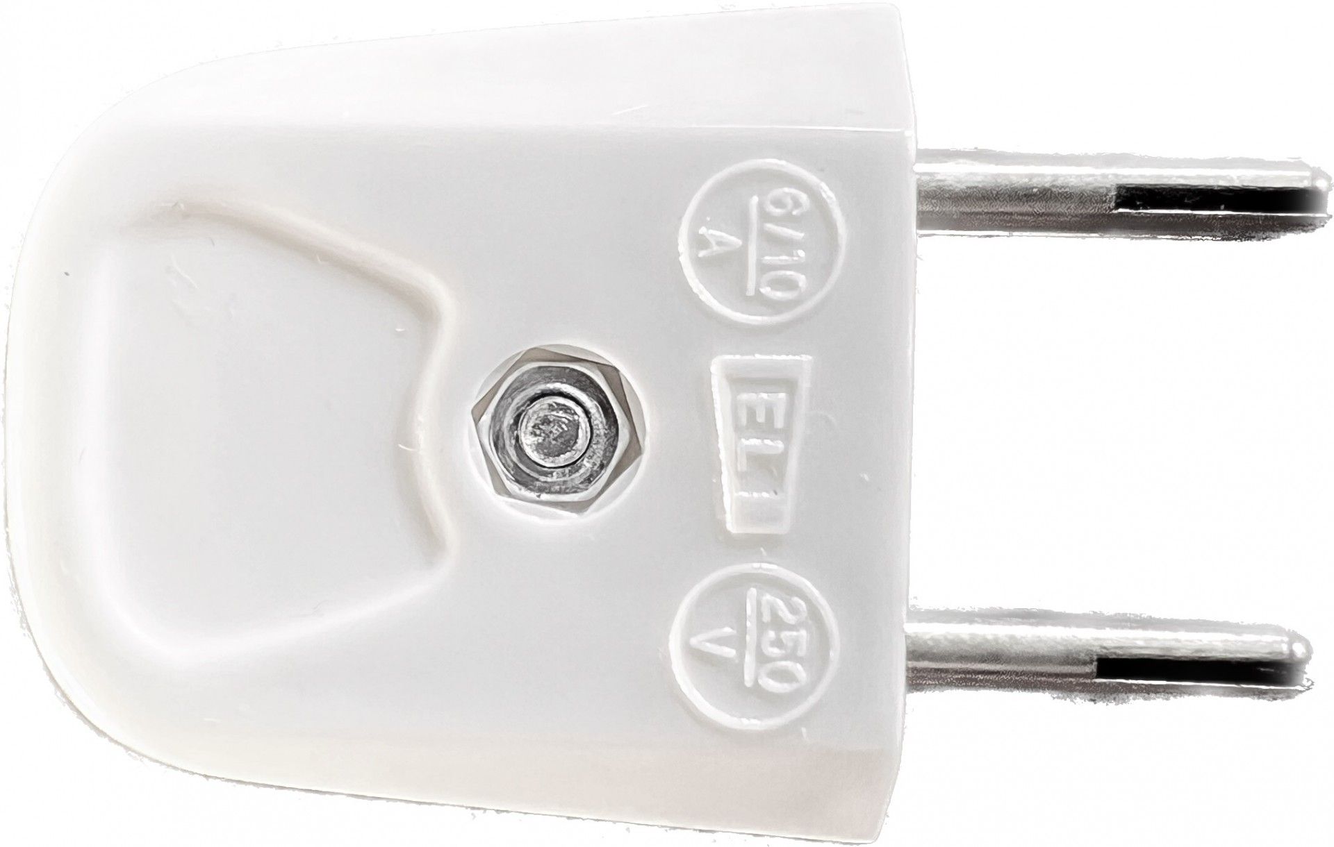 Ficha Macho 10a Pernos Protegidos Branca