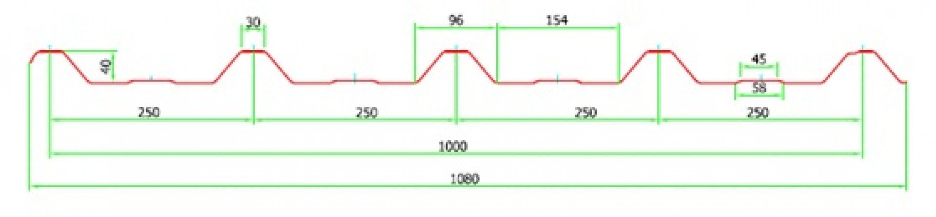 Policarbonato Compact Greca 250/40 2,5x1,08m