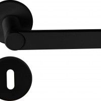 Puxador De Porta Roseta Easy K Preto Puxador De Porta Roseta Easy K Preto