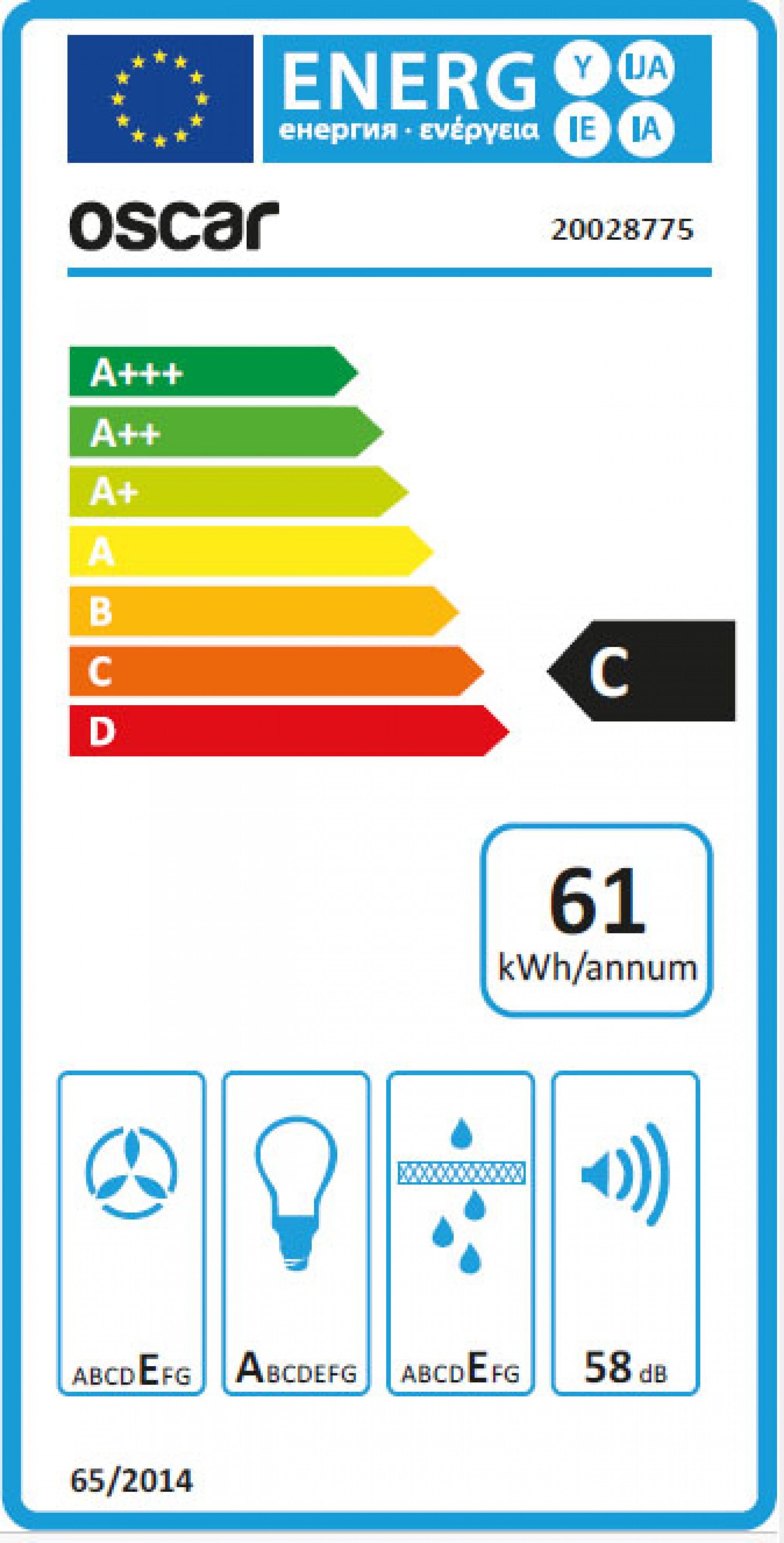 Chaminé Exaustão 60cm Inox Oscar