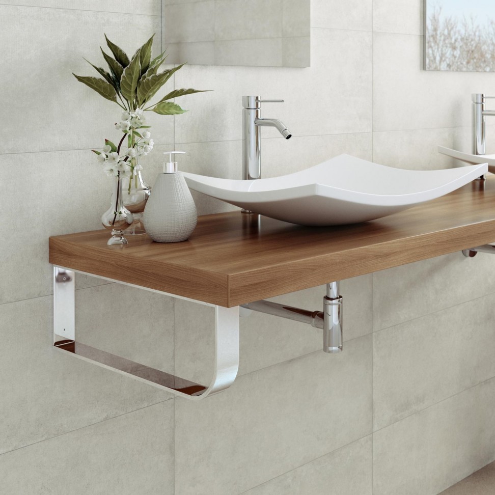 Suporte Toalheiro 45x15x2.5cm Cromado