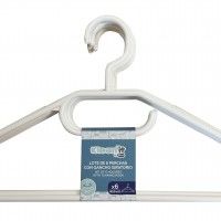 Conjunto 6 Cabides Twist Branco Conjunto 6 Cabides Twist Branco