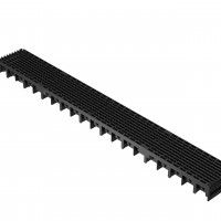 Canal C/Grelha H3pp 100x12x5.45 Preto Canal C/Grelha H3pp 100x12x5.45 Preto