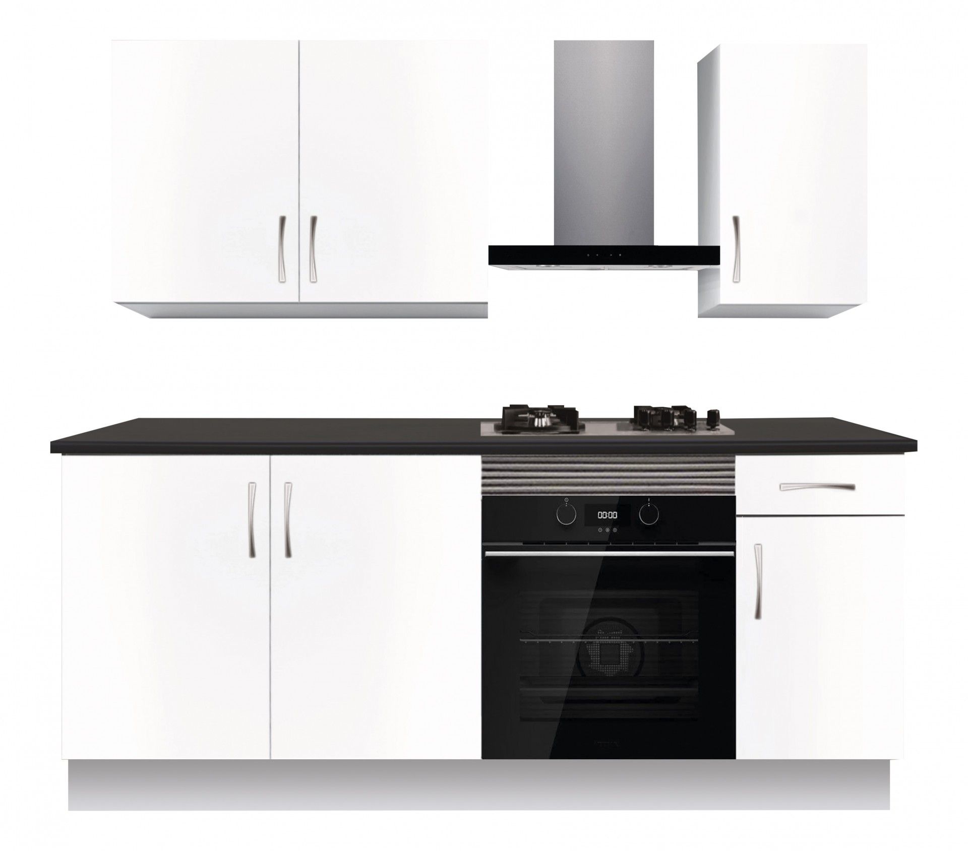 Cozinha Termolaminada Branca 2 metros