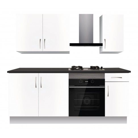 Cozinha Termolaminada Branca 2 metros