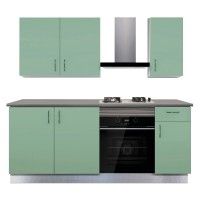 Cozinha Termolaminada Verde Menta 2 metros Cozinha Termolaminada Verde Menta 2 metros