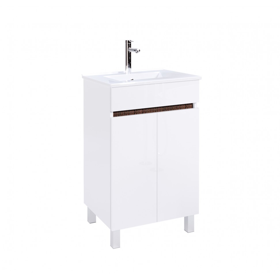 Conjunto Móvel Casa Banho IRIS Branco/ Wengué Conjunto Móvel Casa Banho IRIS Branco/ Wengué