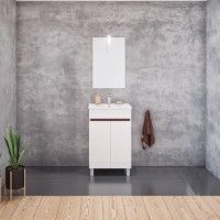 Conjunto Móvel Casa Banho IRIS Branco/ Wengué Conjunto Móvel Casa Banho IRIS Branco/ Wengué