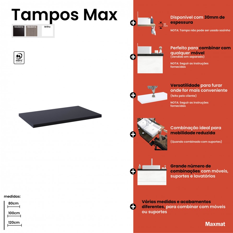 Tampo Max 81cm 30mm Estepa
