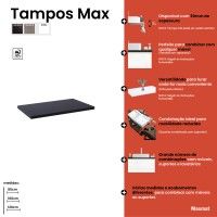 Tampo Max 101cm 30mm Negro Tampo Max 101cm 30mm Negro