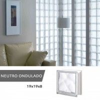 Tijolo Vidro Ondulado Transparente19x19x8cm Tijolo Vidro Ondulado Transparente19x19x8cm