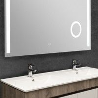 Espelho Led Aumento 120x70cm Touch Sens Espelho Led Aumento 120x70cm Touch Sens