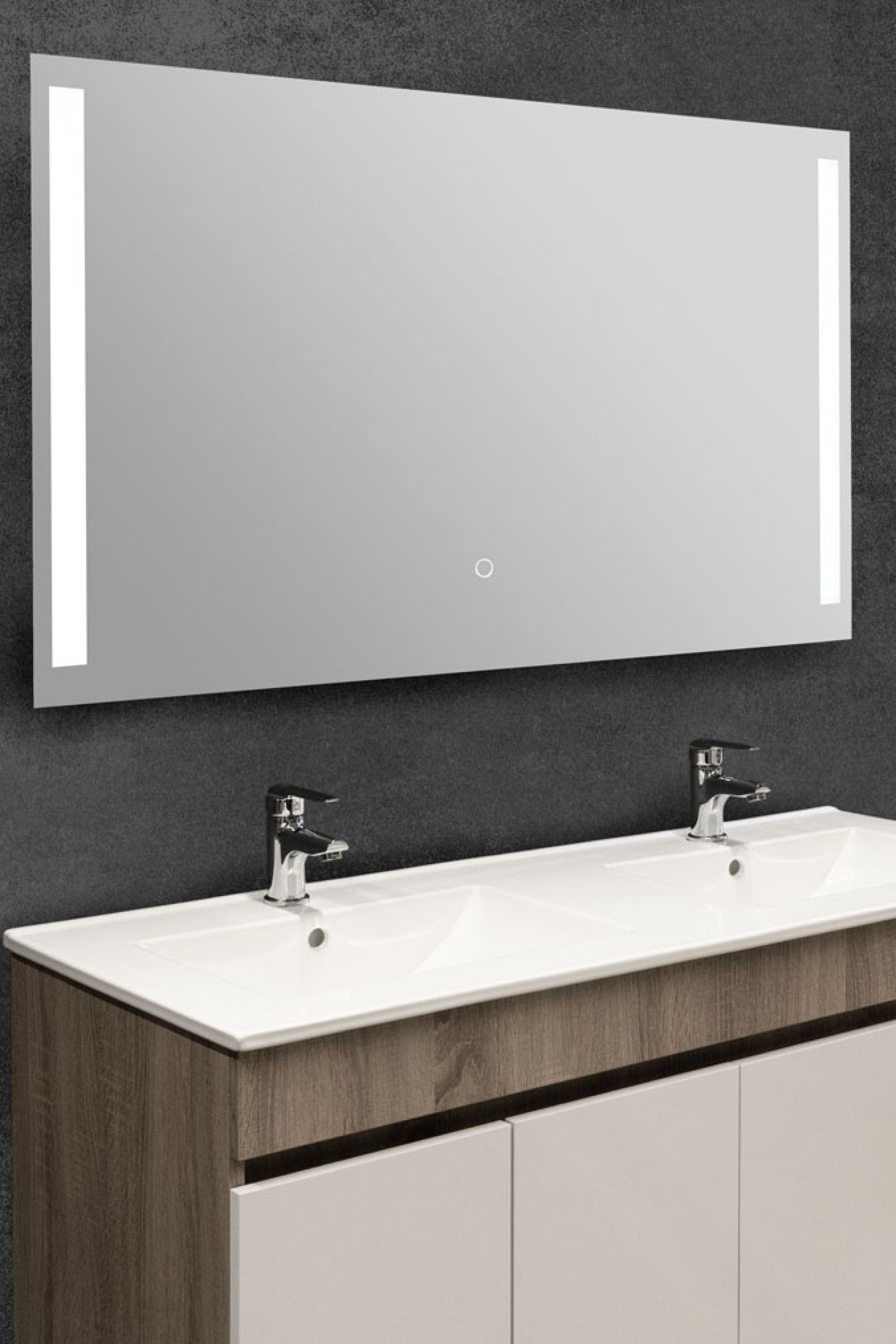 Espelho Led 100x66cm Touch Sem