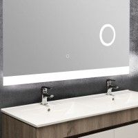Espelho Led Aumento 80x60cm Desembaciante Ts Espelho Led Aumento 80x60cm Desembaciante Ts