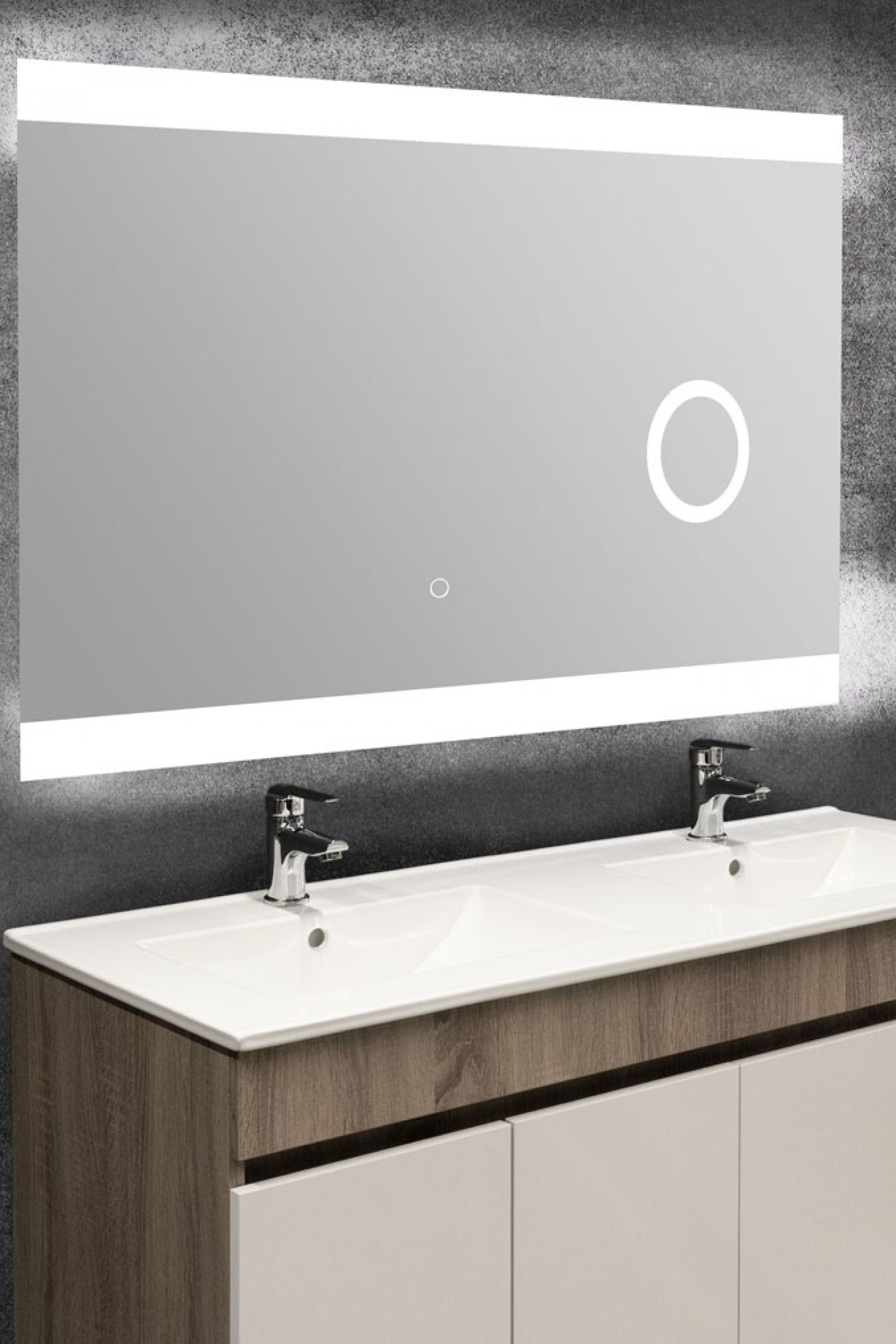 Espelho Led Aumento 80x60cm Desembaciante Ts