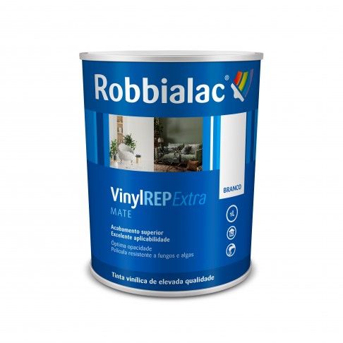 Tinta Vinylrep Interior/ Exterior Mate Branco 1l Tinta Vinylrep Interior/ Exterior Mate Branco 1l