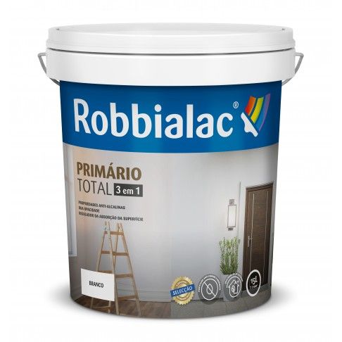 Primario Total 3em1 Interior/Exterior Robbialac 15l Primario Total 3em1 Interior/Exterior Robbialac 15l
