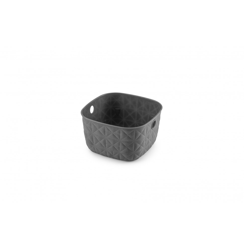 Cesto Softex Cinza 3l 19,4x19,4x11,1cm Cesto Softex Cinza 3l 19,4x19,4x11,1cm
