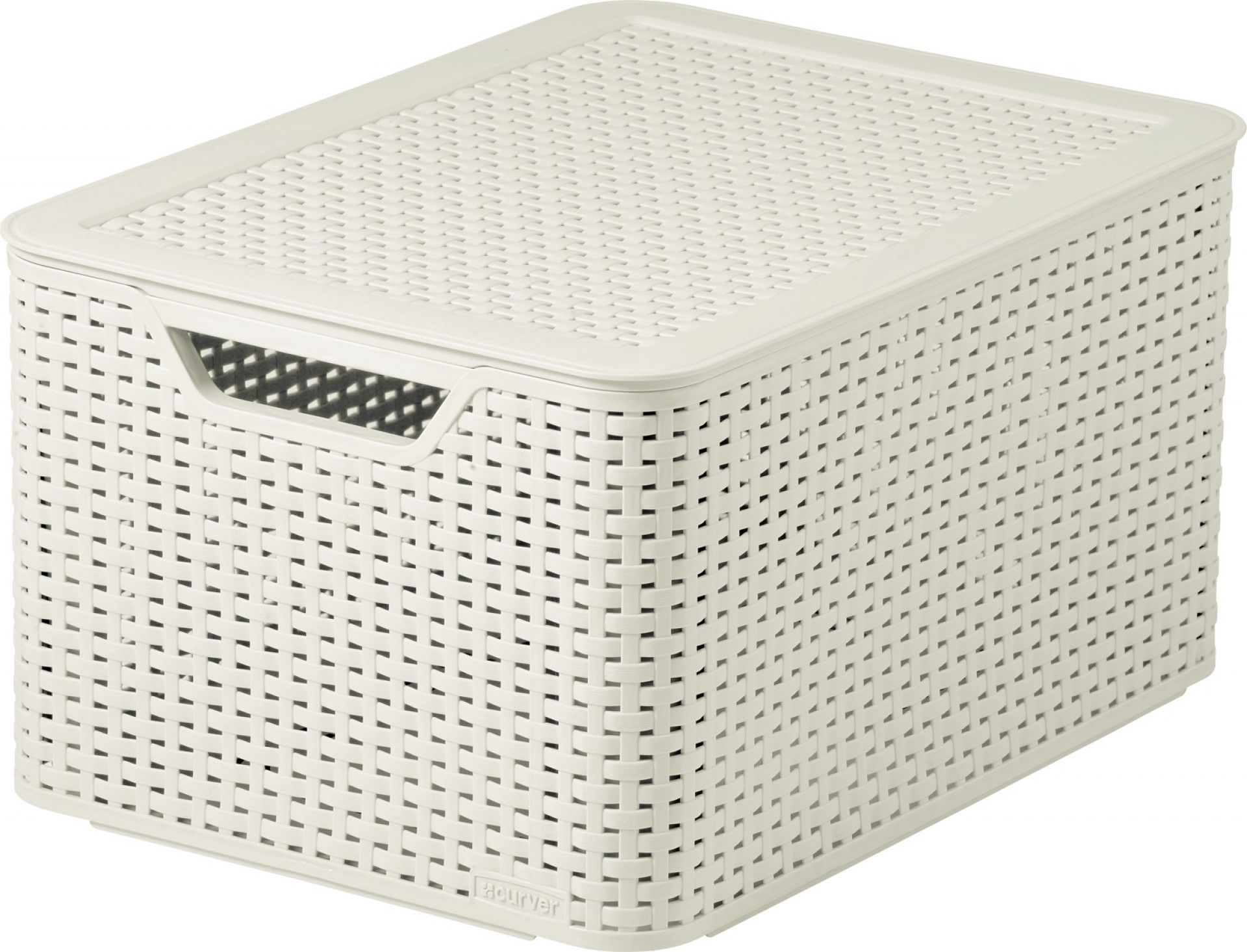 CAIXA COM TAMPA STYLE 30L BRANCA