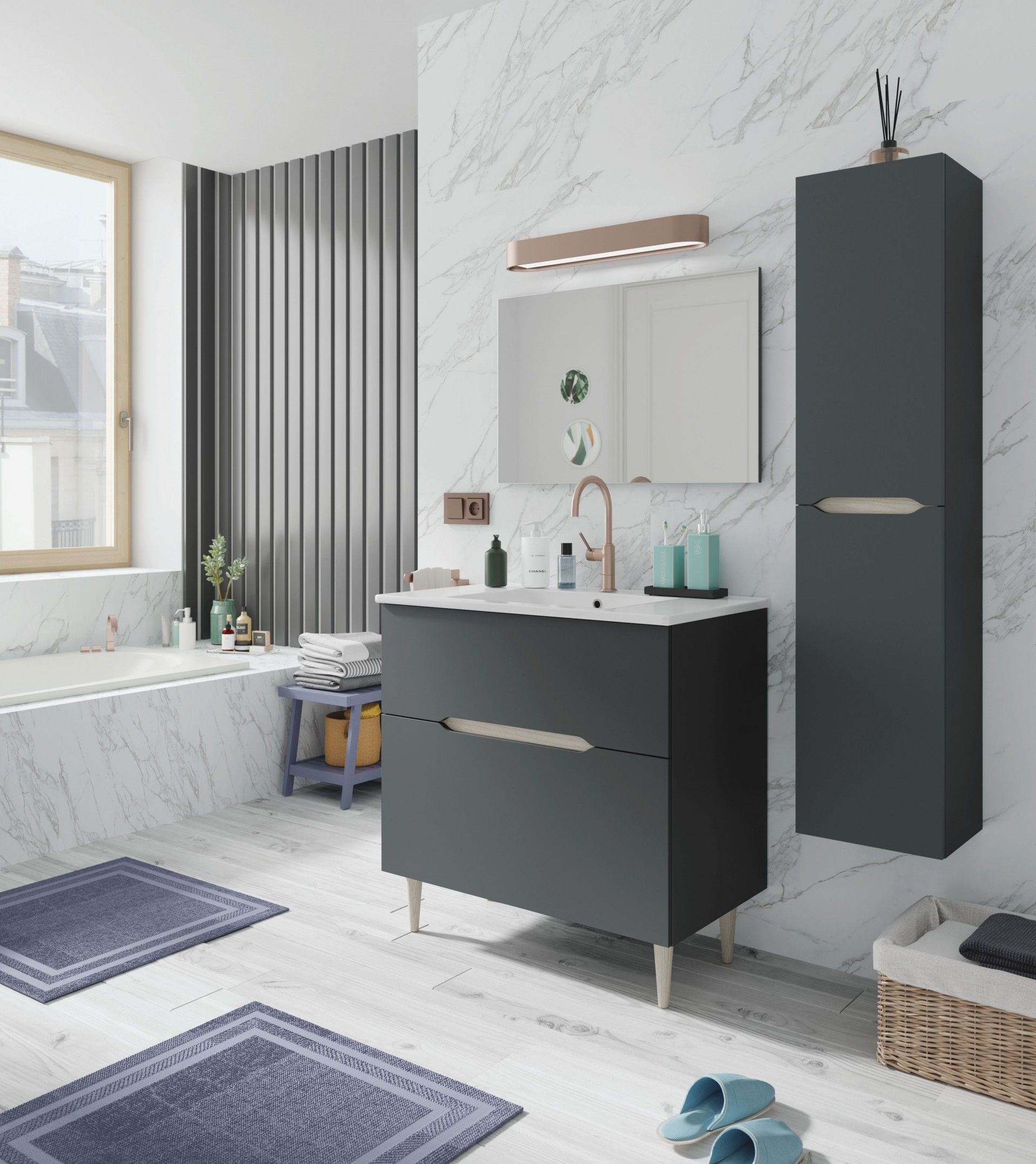 MÓVEL AUXILIAR LOTTO 135X31X26CM