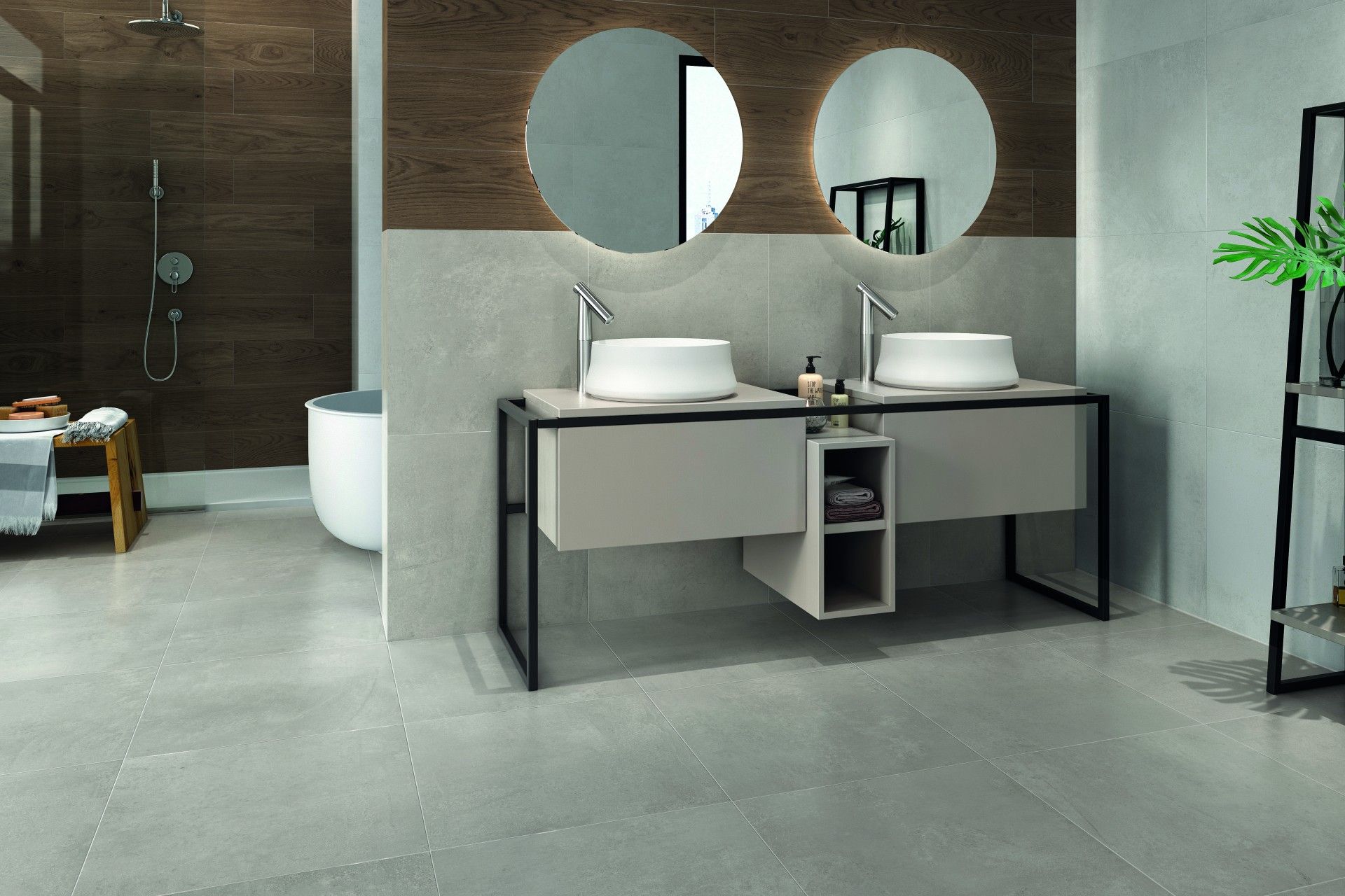 PORCELÂNICO CONCRETE PERLA 60.5X60.5 CX.1,46M2