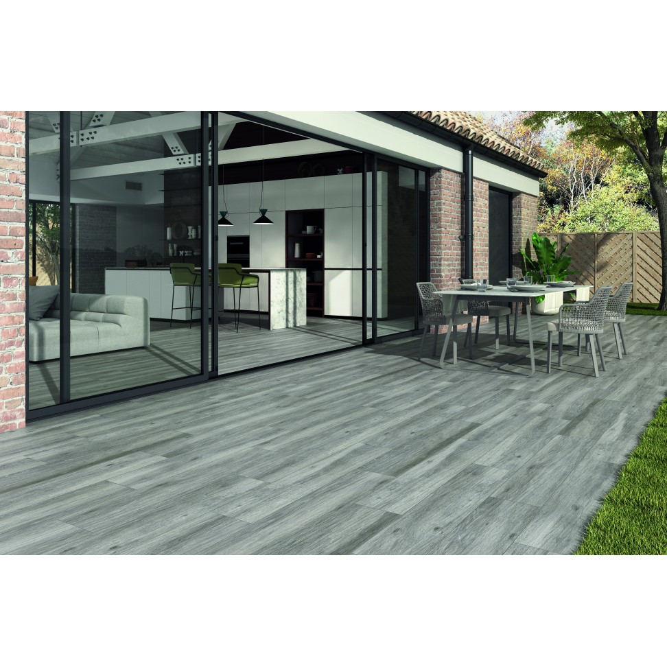 Porcel�nico Atelier Gris Antideslizante 23,3x120 Cx.1,68m2
