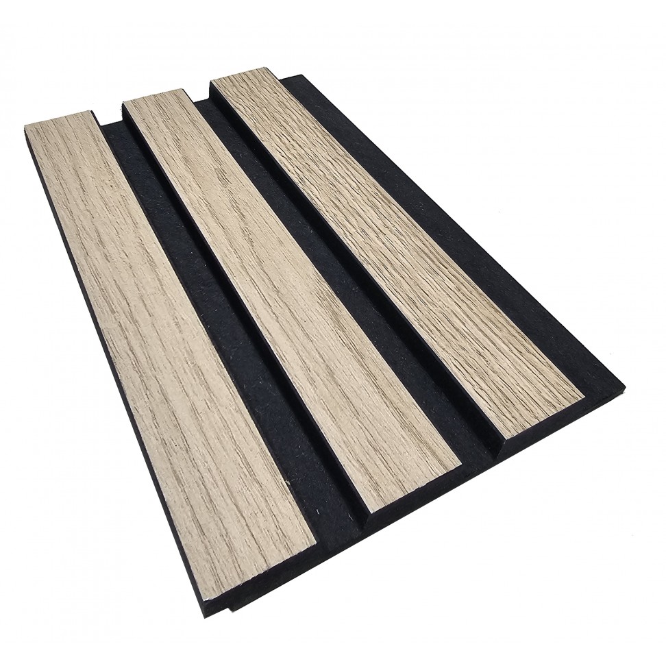 Painel Ripado MDF KOP 3050x124x12mm Cx.1,89m2 Painel Ripado MDF KOP 3050x124x12mm Cx.1,89m2