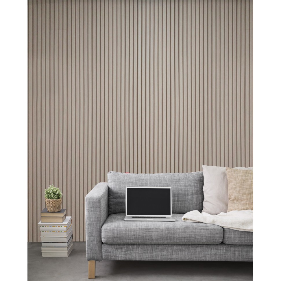 Painel Ripado MDF Natural 2750x88x12mm Cx.1,21m2