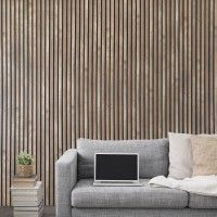 PAINEL RIPADO MDF NOGUEIRA 3050X124X12MM CX.1,89M2 PAINEL RIPADO MDF NOGUEIRA 3050X124X12MM CX.1,89M2