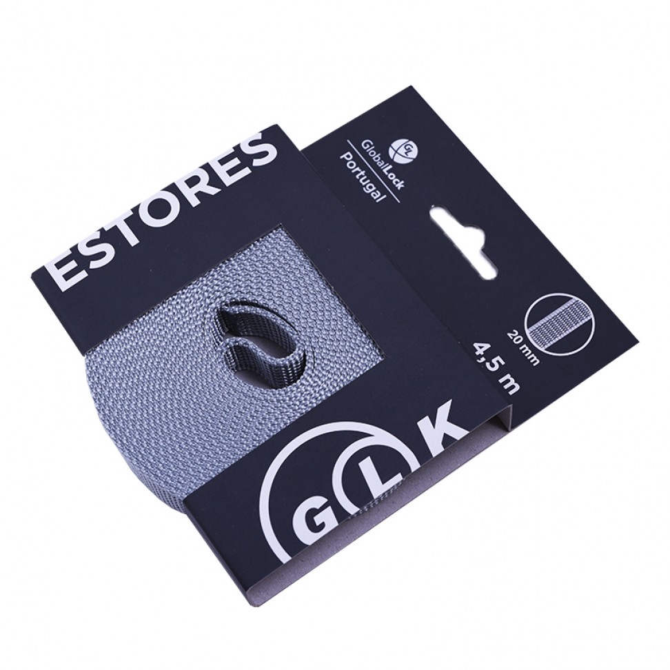 Fita Estore Cinza 20MM 4.5M Fita Estore Cinza 20MM 4.5M