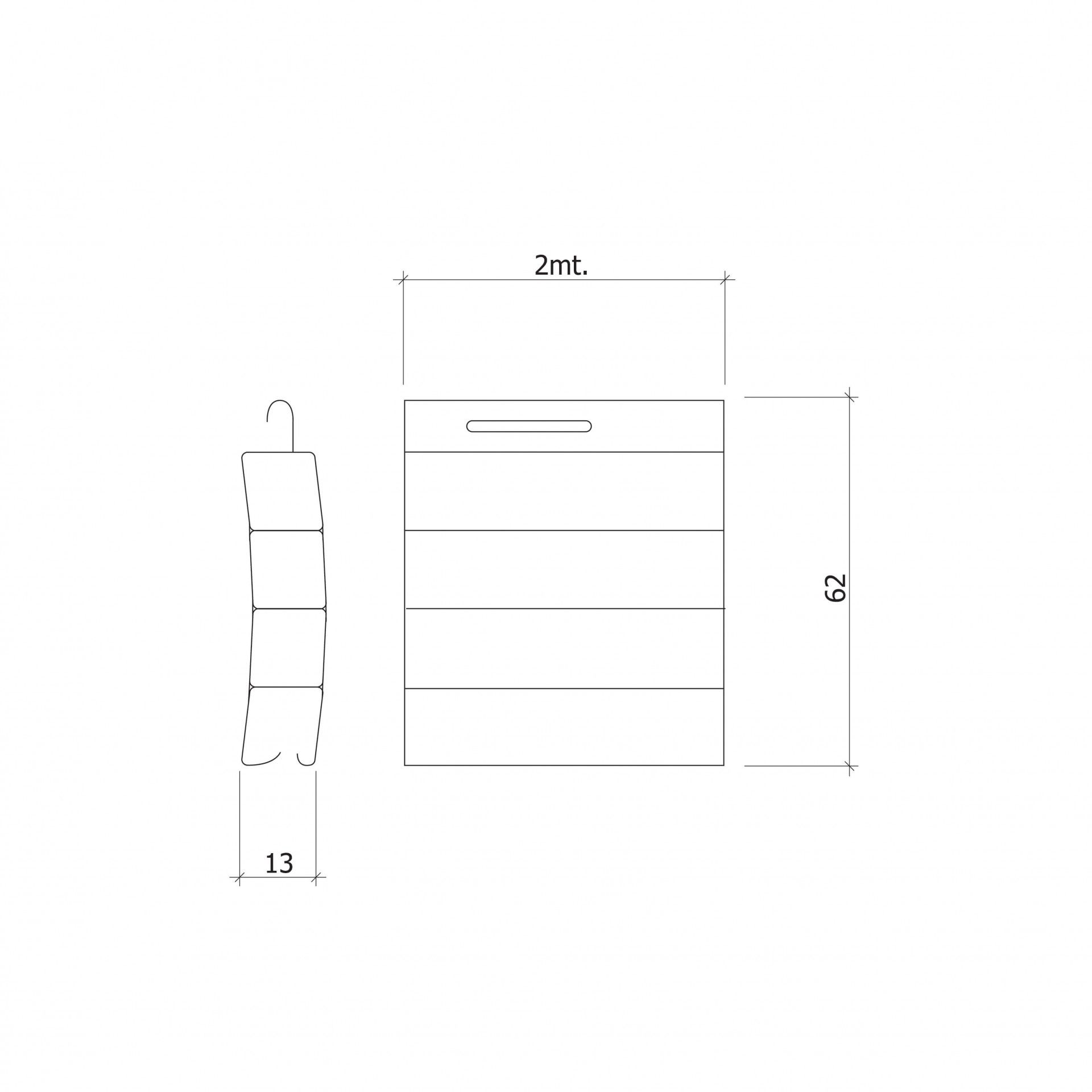 Régua Curva para Estore