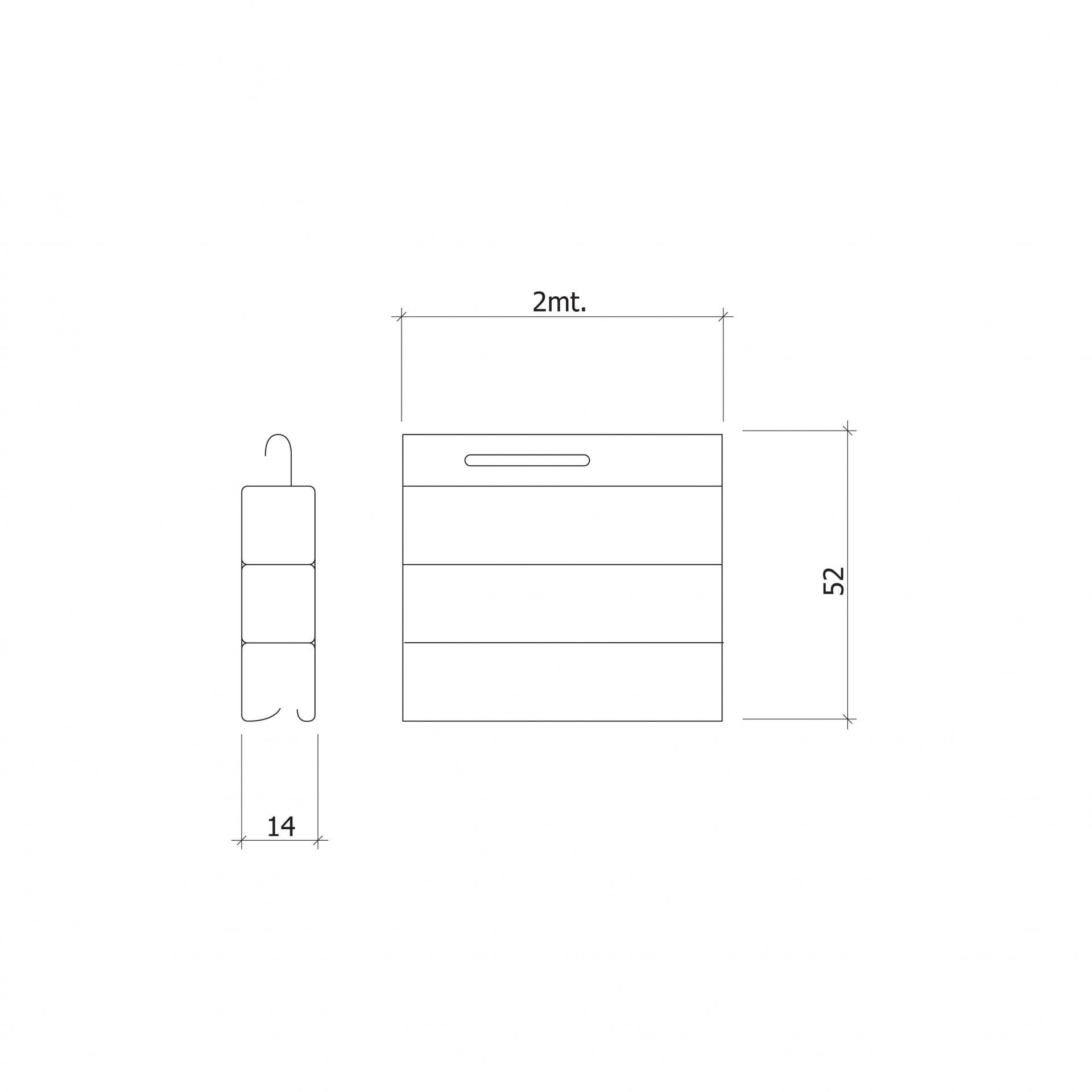 Régua Lisa para Estore