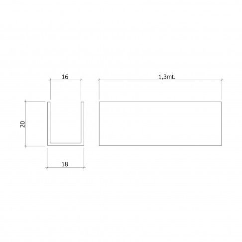 Calha para Estore Calha para Estore