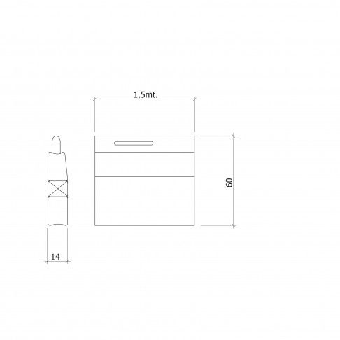 Régua Terminal para Estore Régua Terminal para Estore