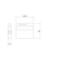 Régua Terminal para Estore Régua Terminal para Estore