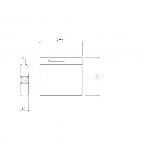 Régua Terminal para Estore Régua Terminal para Estore