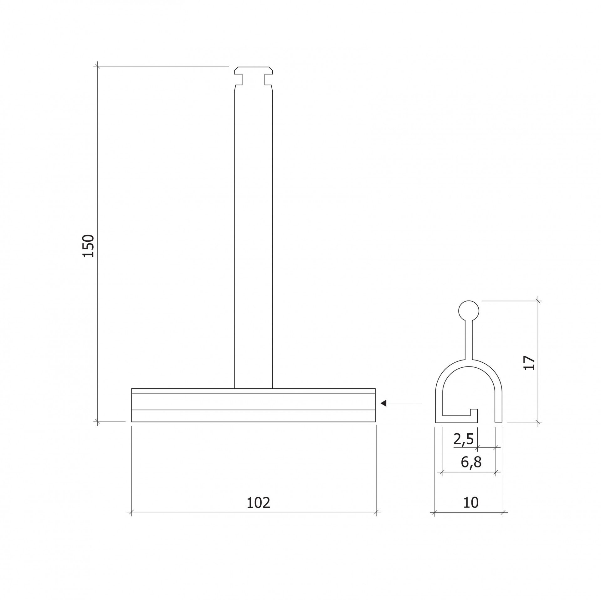 Ligador Tubo Oitavado Régua 2unid. Pvc