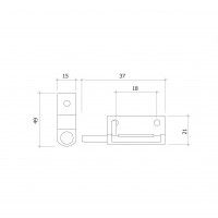 Fecho Lateral P/Estore Zincado 2unid. Fecho Lateral P/Estore Zincado 2unid.