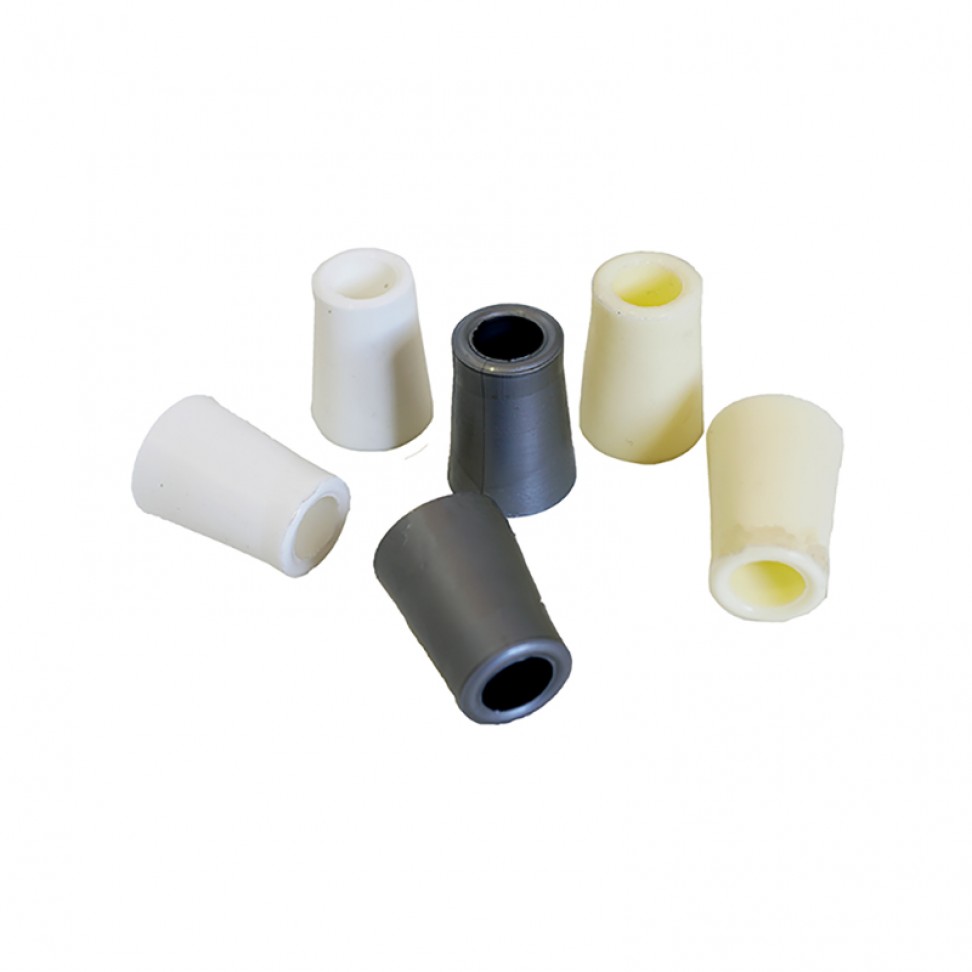 Batente Estore Redondo Pvc Cinza 2unid.