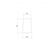 Batente Estore Redondo Pvc Cinza 2unid. Batente Estore Redondo Pvc Cinza 2unid.