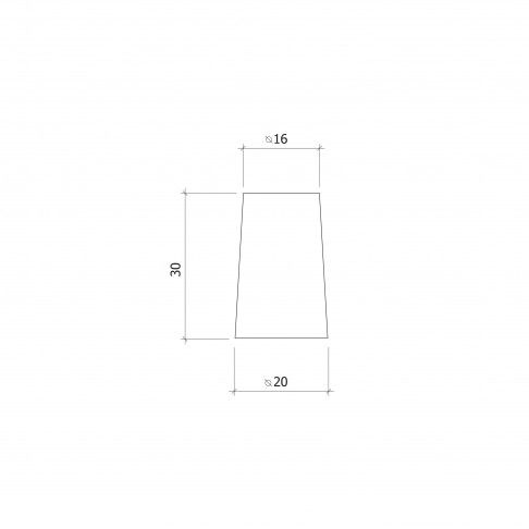 Batente Estore Redondo Pvc Cinza 2unid. Batente Estore Redondo Pvc Cinza 2unid.