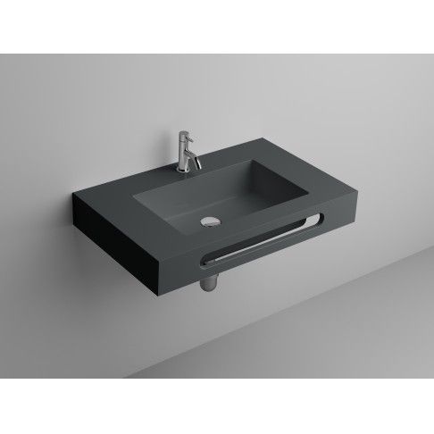 LAVATÓRIO COMPACTO RESINA 80X46X12 CINZA LAVATÓRIO COMPACTO RESINA 80X46X12 CINZA