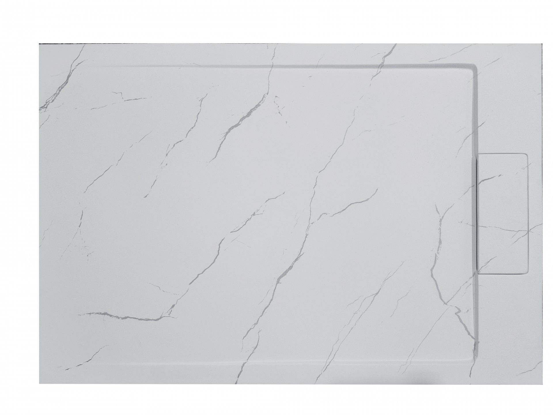 Base Resina 120x80x3.5cm Branco/ Mármore